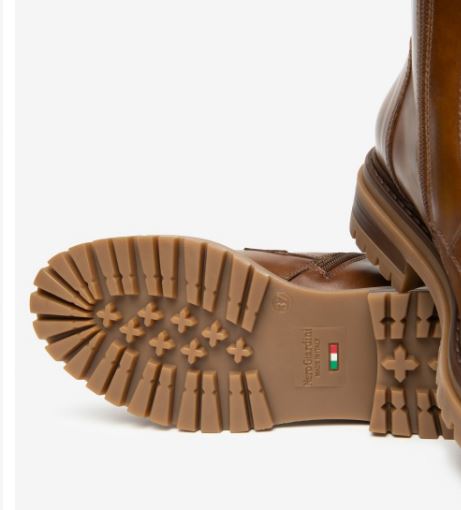 ANFIBI PELLE FIBBIA DECORATIVA NEROGIARDINI CUOIO