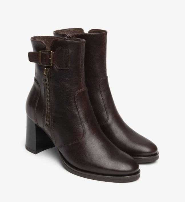 STIVALETTI PELLE NEROGIARDINI ZIP EBONY