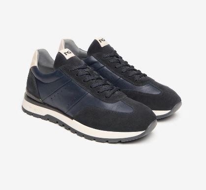 SNEAKERS AROLD PELLE BLU