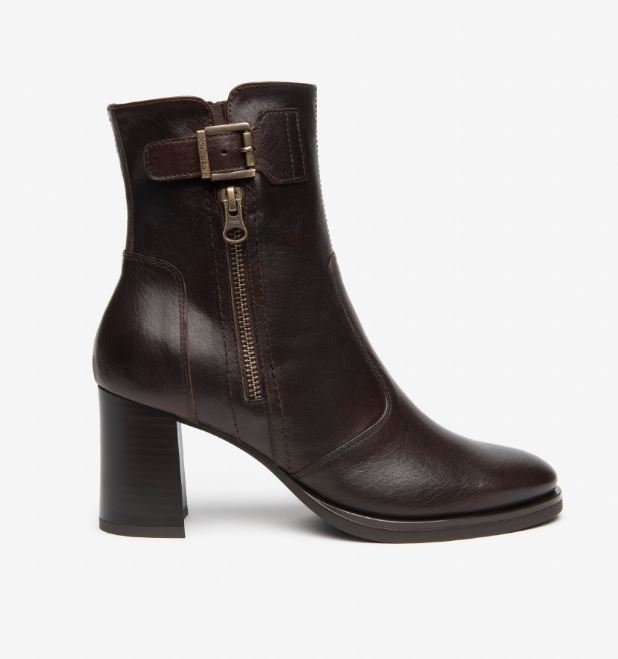 STIVALETTI PELLE NEROGIARDINI ZIP EBONY