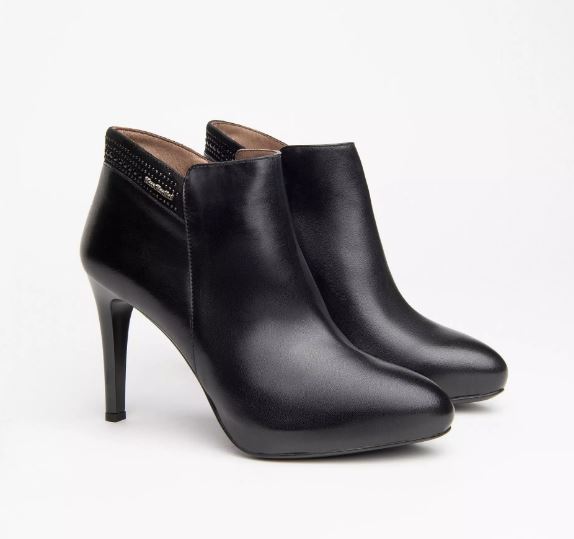 STIVALETTI PELLE E SUEDE  NEROGIARDINI NERO