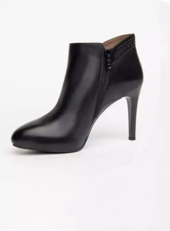 STIVALETTI PELLE E SUEDE  NEROGIARDINI NERO