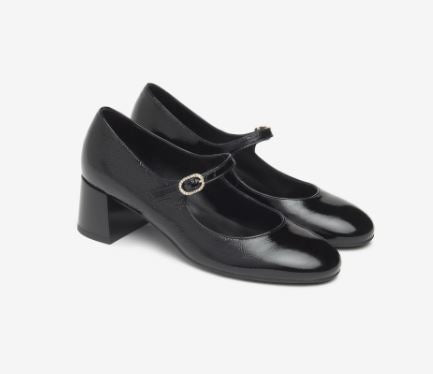 DECOLLETE' VERNICE PELLE NEROGIARDINI NERA