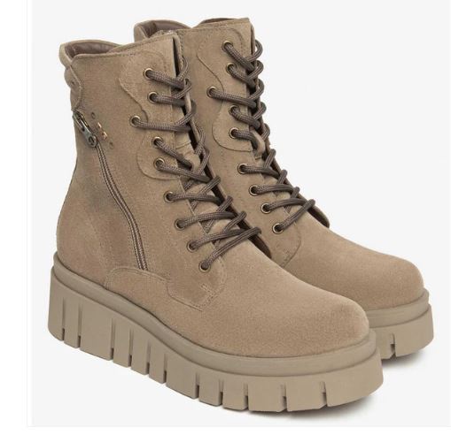 ANFIBI PELLE SCAMOSCIATA NEROGIARDINI ARGILLA