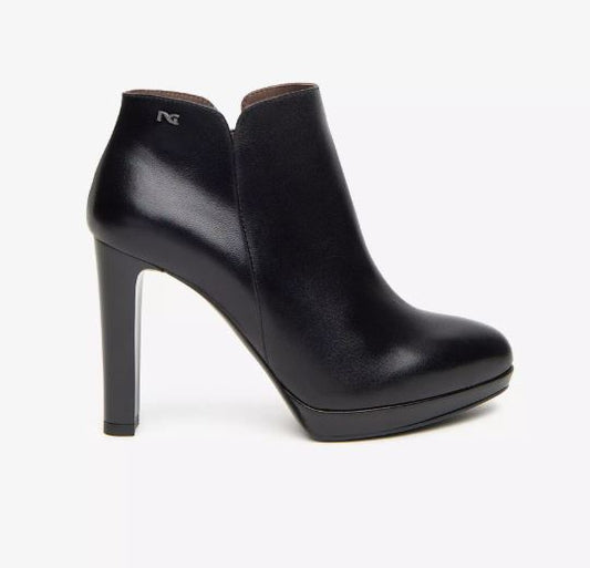 STIVALETTI PELLE NEROGIARDINI NERO