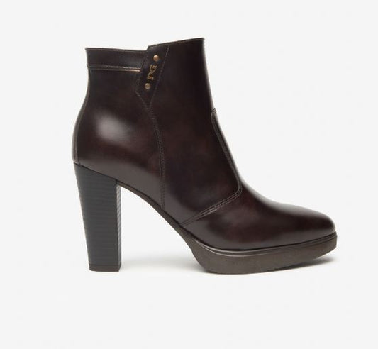 TRONCHETTI PELLE MARRONE NEROGIARDINI