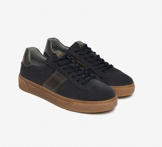 SNEAKERS SCAMOSCIATA NEROGIARDINI BLU