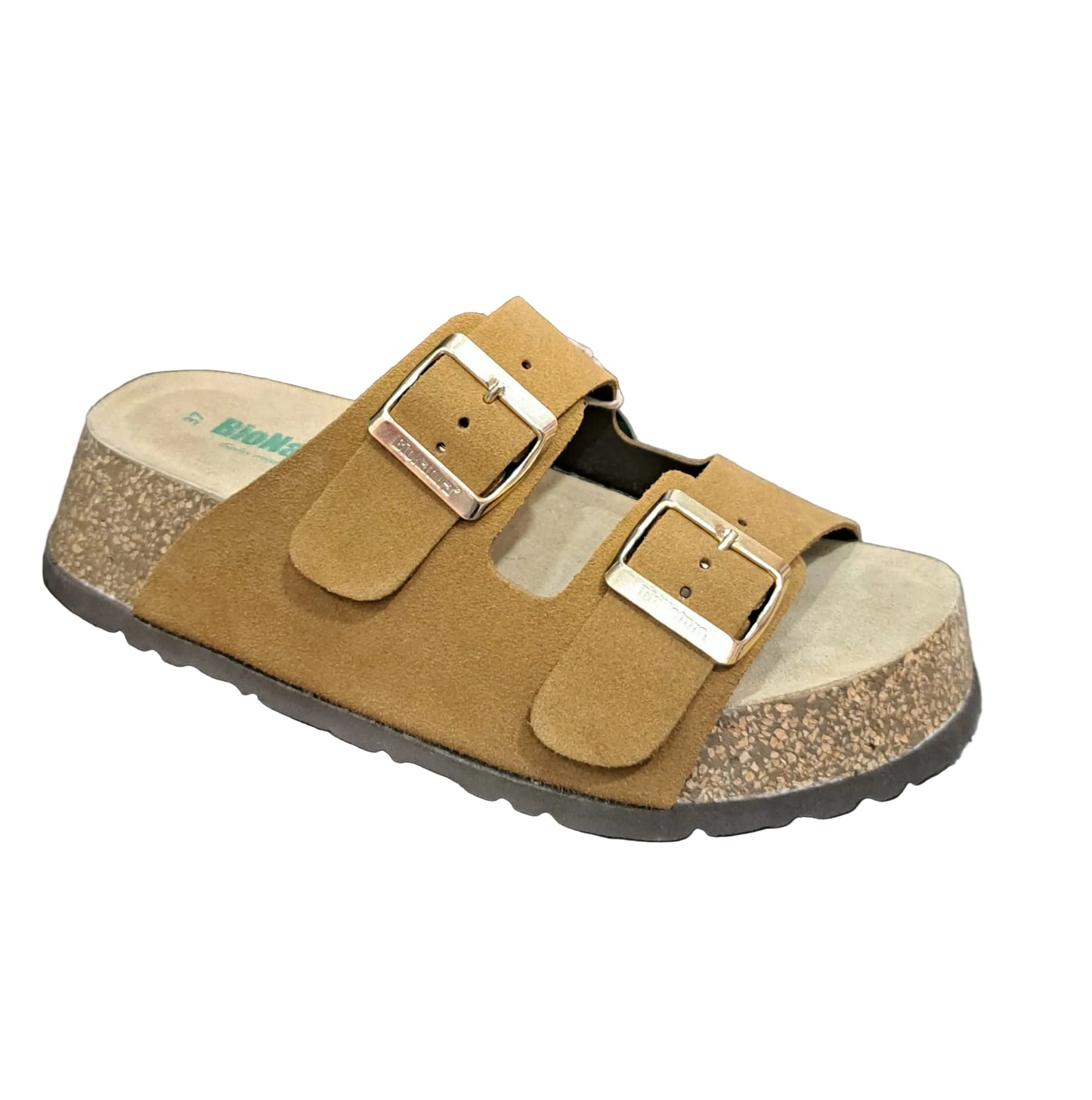 SANDALO BIONATURA CON DOPPIA FASCIA CAMMELLO