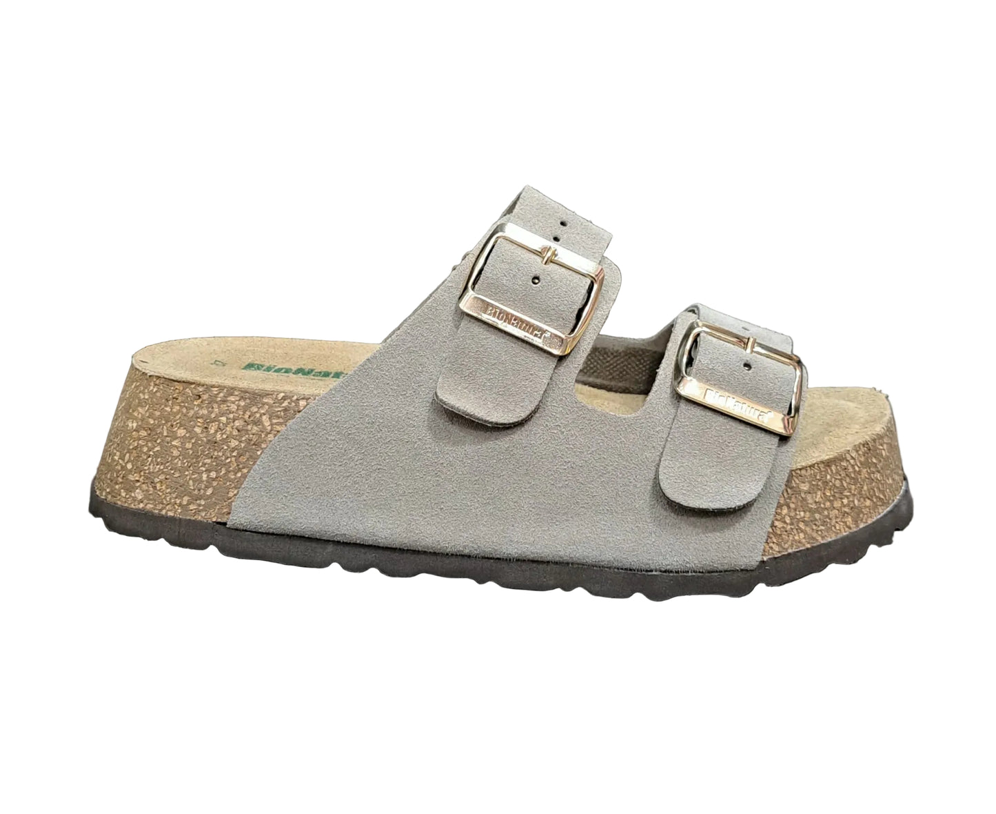 SANDALO BIONATURA CON DOPPIA FASCIA GRIGIO