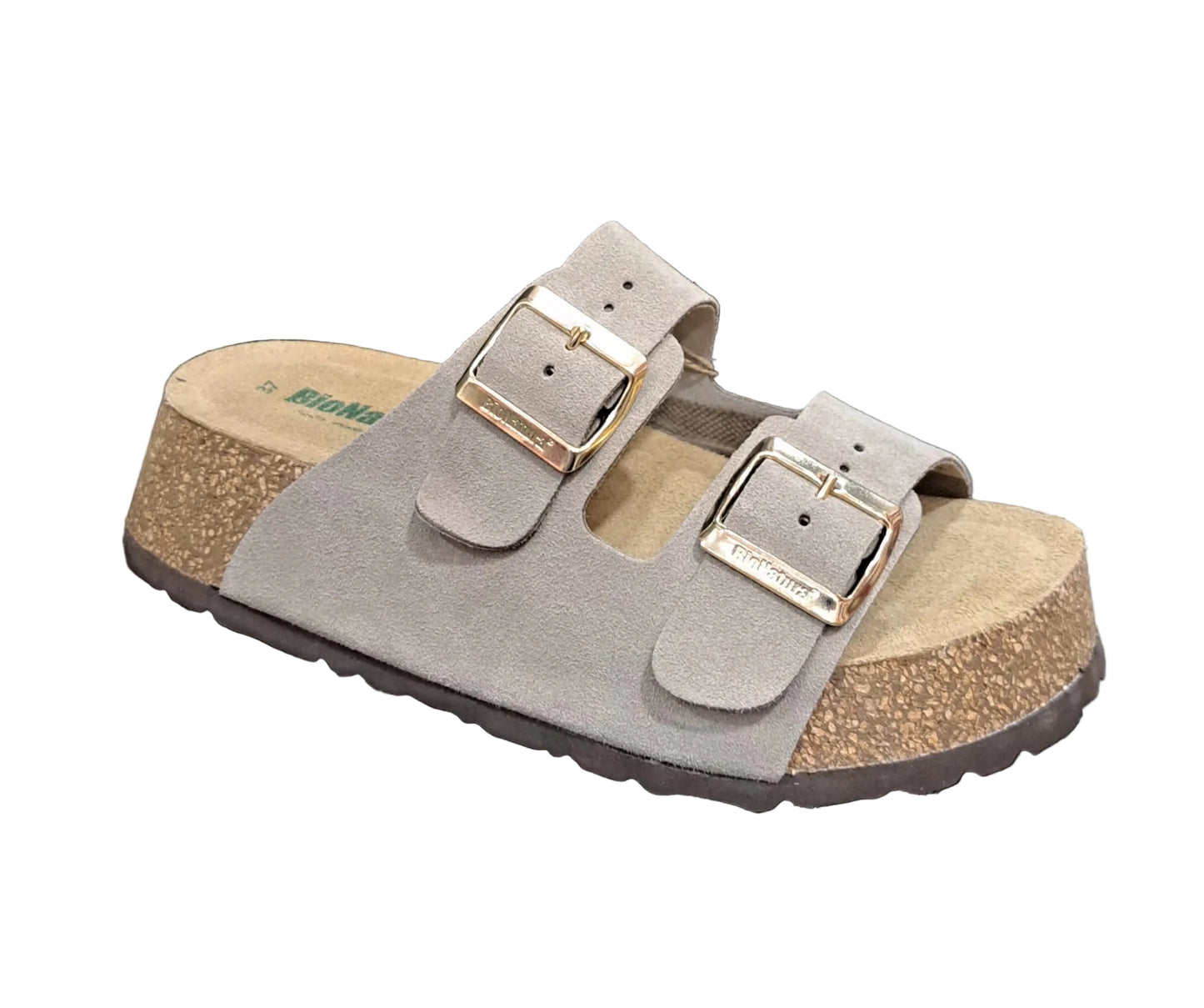 SANDALO BIONATURA CON DOPPIA FASCIA GRIGIO