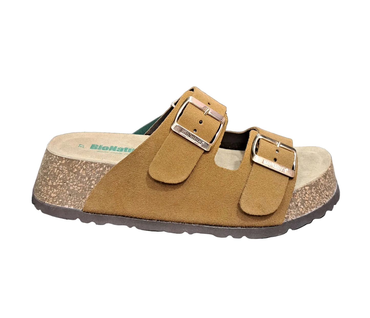 SANDALO BIONATURA CON DOPPIA FASCIA CAMMELLO