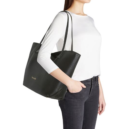 BORSE SHOPPING ARIEL PELLE BRACCIALINI NERA GRANDE