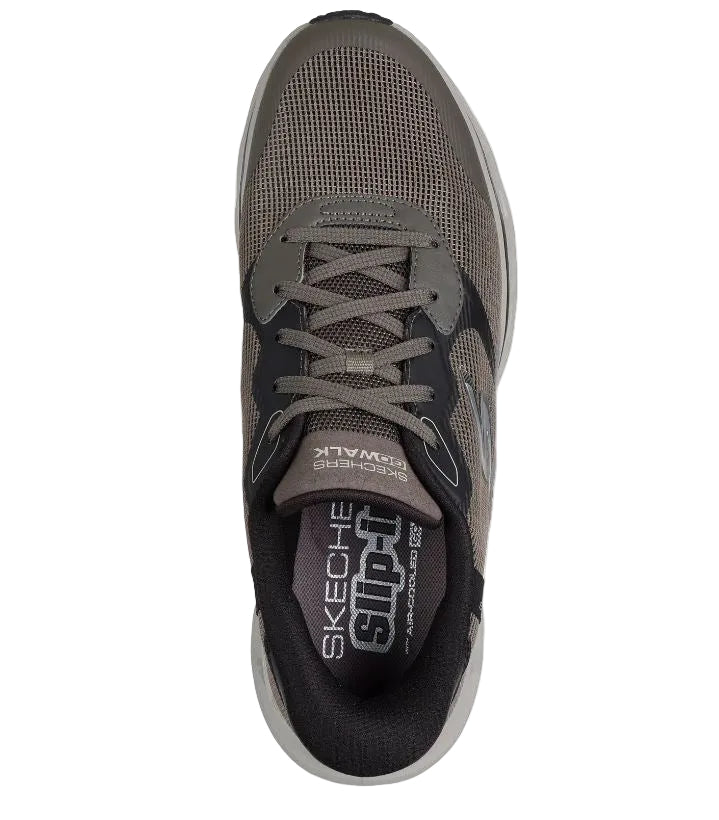 SNEAKERS GO WALK GLIDE SKECHERS DARK TAUPE SLIP INS