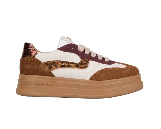 SNEAKERS PELLE JANET&JANET COGNAC