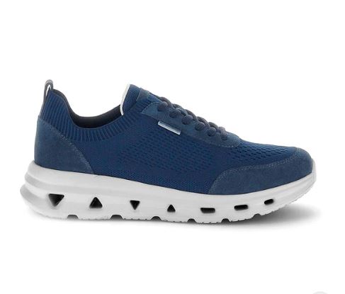 SNEAKERS DINAMICA 10 STONEFLY PELLE E TESSUTO BLU