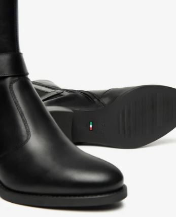 STIVALI PELLE ED ELASTICO NEROGIARDINI NERO