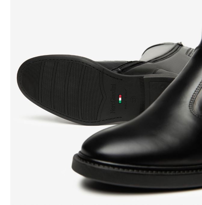 STIVALI PELLE NEROGIARDINI FIBBIA DECORATIVA NERO