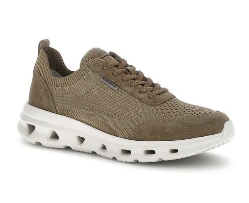 SNEAKERS DINAMICA 10 STONEFLY PELLE E TESSUTO MARRONE