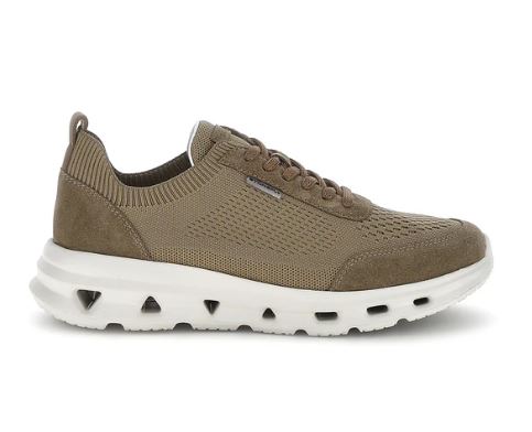 SNEAKERS DINAMICA 10 STONEFLY PELLE E TESSUTO MARRONE