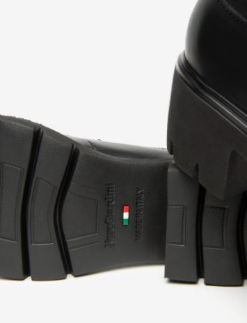STRINGATE PELLE NEROGIARDINI NERA