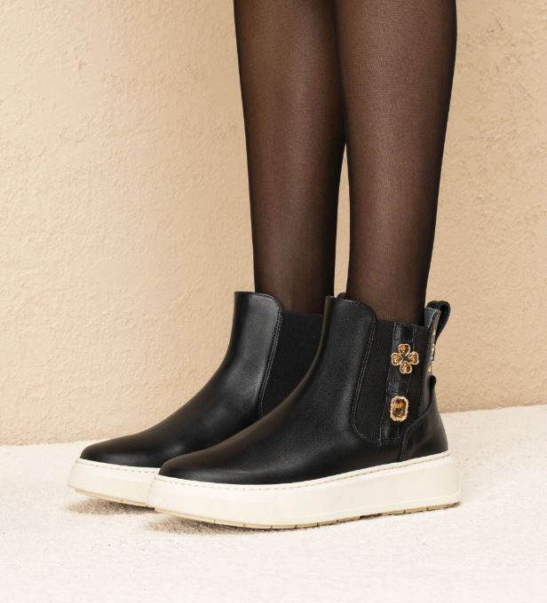 STIVALETTI PELLE NEROGIARDINI CHELSEA NERO