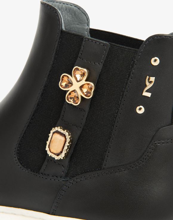 STIVALETTI PELLE NEROGIARDINI CHELSEA NERO