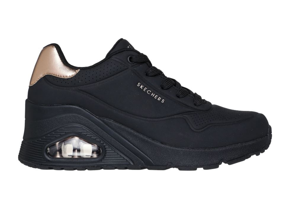 SNEAKERS UNO WEDGE HI STEPS SKECHERS BLACK