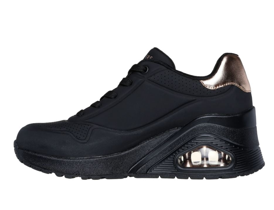 SNEAKERS UNO WEDGE HI STEPS SKECHERS BLACK