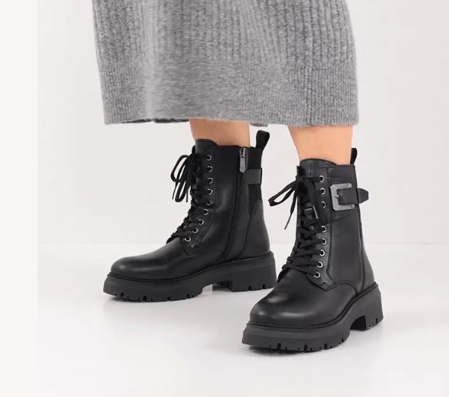 ANFIBI PELLE ELASTICO POSTERIORE MARCO TOZZI NERO