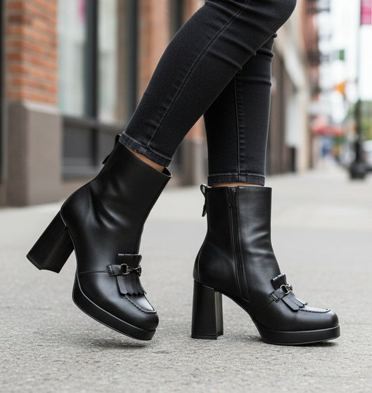 TRONCHETTI PELLE DECORAZIONE METALLICA