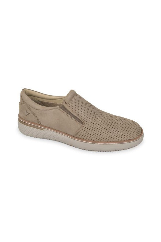 SNEAKERS PELLE MORBIDA SLIP ON TAUPE