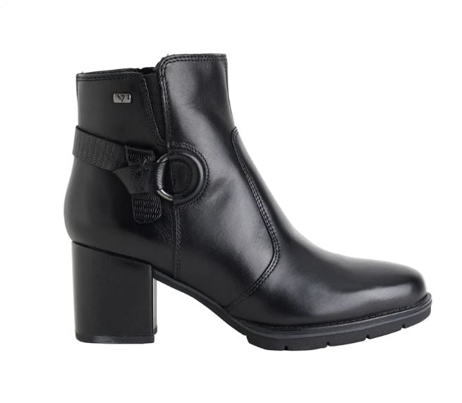 STIVALETTI PELLE VALLEVERDE NODO NERO