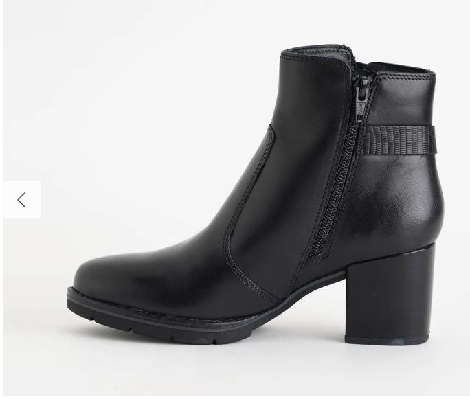 STIVALETTI PELLE VALLEVERDE NODO NERO