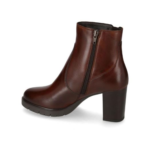 STIVALETTI PELLE VALLEVERDE ELASTICO MARRONE