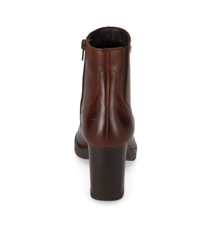STIVALETTI PELLE VALLEVERDE ELASTICO MARRONE