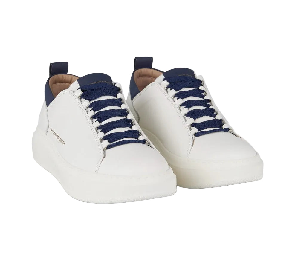 SNEAKERS WEMBLEY HIGH FREQUENCY ALEXANDER SMITH MAN WHITE BLUE