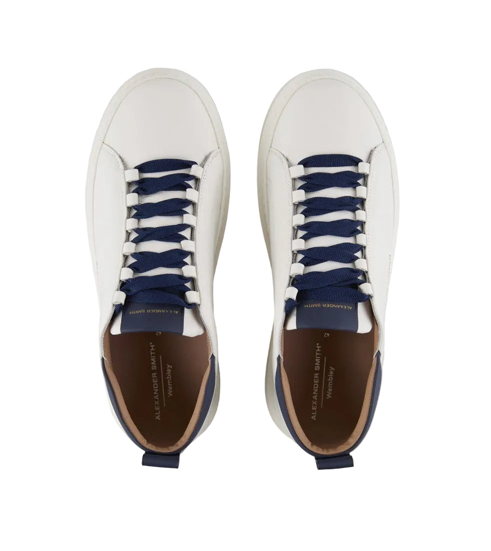 SNEAKERS WEMBLEY HIGH FREQUENCY ALEXANDER SMITH MAN WHITE BLUE