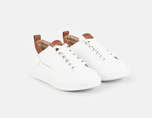 SNEAKERS WEMBLEY MAN ALEXANDER SMITH WHITE  COGNAC