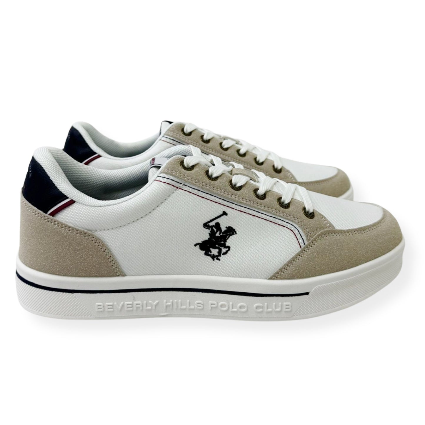 SNEAKERS LYNCON MIX BEVERLY HILLS POLO CLUB WHITE BEIGE