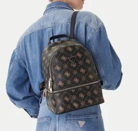 ZAINI SILIA TRAVEL GUESS ESPRESSO LOGO MARRONE