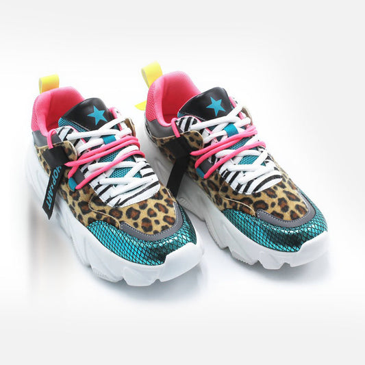SNEAKERS CHUNKY AMY ECO ANIMALIER MULTICOLOR