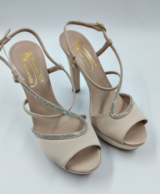 SANDALI RASO CIPRIA CON FILO STRASS