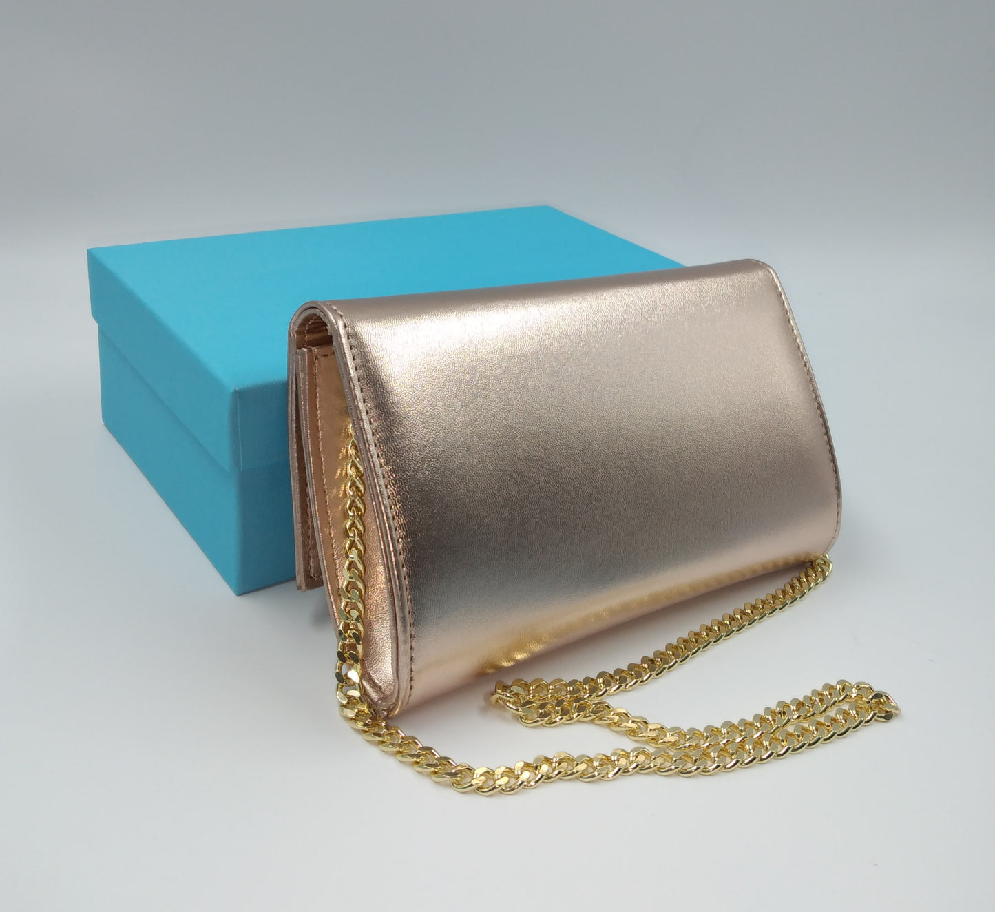 POCHETTE RAME CON FIOCCO STRASS