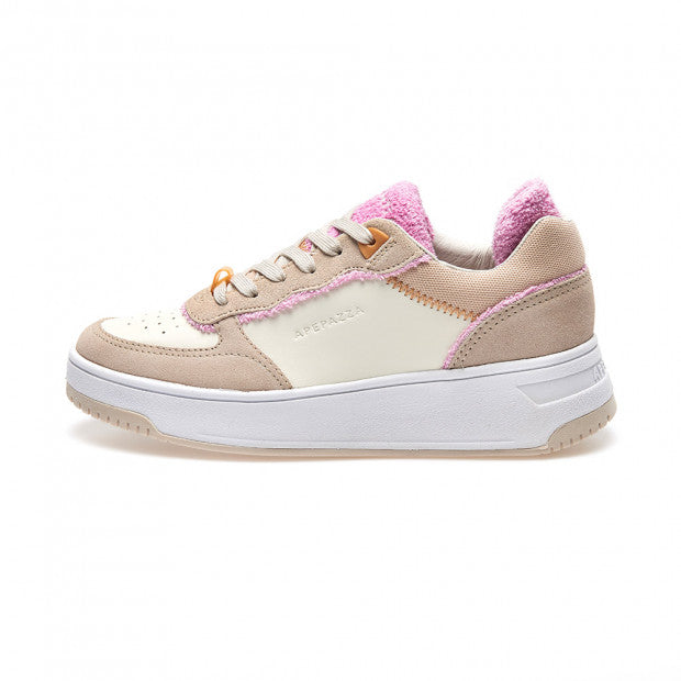 SNEAKERS BRIDGET FINITURE SPUGNA ROSA