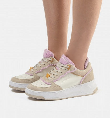 SNEAKERS BRIDGET FINITURE SPUGNA ROSA