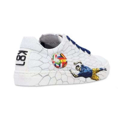 SNEAKERS PELLE STAMPA PORTIERE